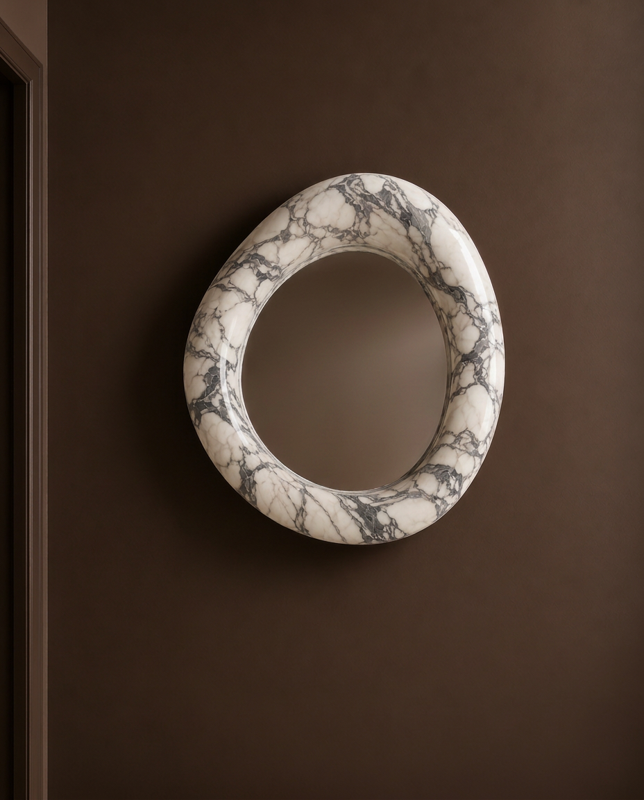 Uovo — Marble Mirror by Studio IB Milano